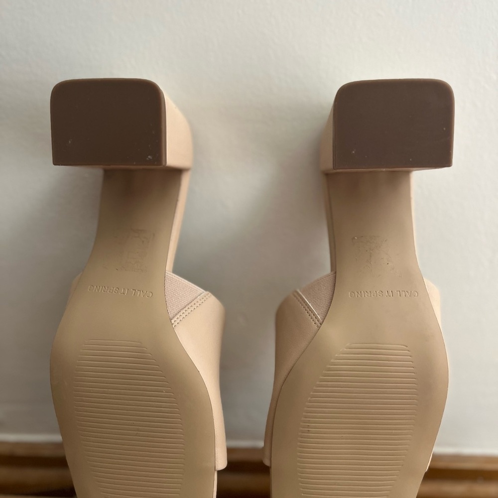 Call It Spring Cream Women's Mules - Picture 5 of 5